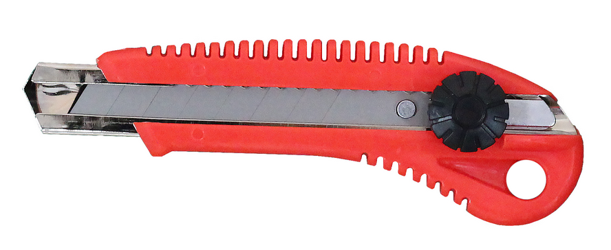 Ніж канцелярський NORMA (4513N), металева направляюча, гвинтовий фіксатор, 18 мм